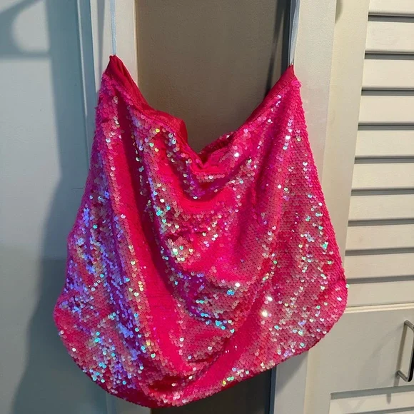 Superdown Pink Sequin Mini Skirt Night Out - Picture 3 of 3